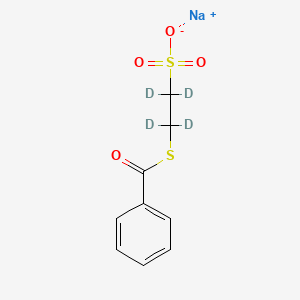 molecular formula C9H9NaO4S2 B562617 Sodium Benzoylthioethanesulfonate-d4 CAS No. 1189657-00-8