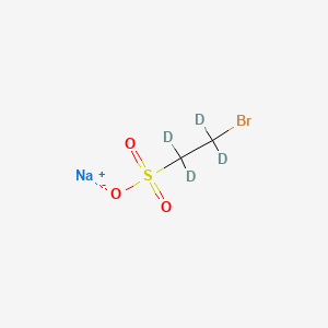 molecular formula C2H4BrNaO3S B562618 Sodium Bromoethanesulfonate-d4 CAS No. 1189914-19-9