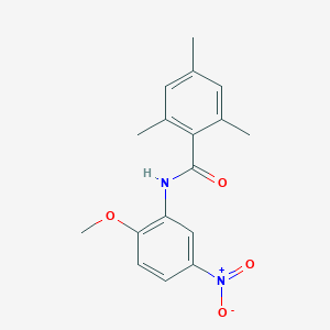 molecular formula C17H18N2O4 B5626248 N-(2-methoxy-5-nitrophenyl)-2,4,6-trimethylbenzamide 