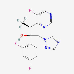 molecular formula C16H14F3N5O B562635 Voriconazole-d3 
