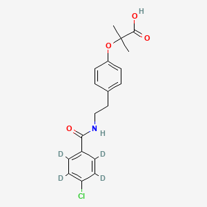 molecular formula C19H20ClNO4 B562651 Bezafibrate-d4 