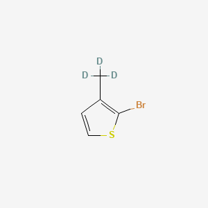 molecular formula C5H5BrS B562652 2-Bromo-3-methylthiophene-d3 CAS No. 1185148-20-2