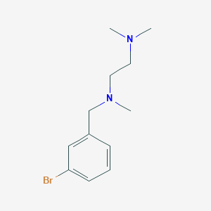molecular formula C12H19BrN2 B5626520 N'-[(3-bromophenyl)methyl]-N,N,N'-trimethylethane-1,2-diamine 