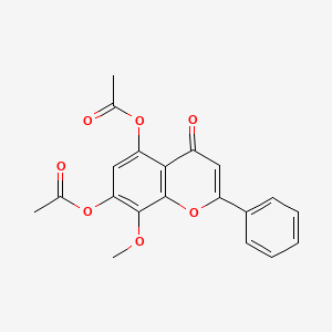 molecular formula C20H16O7 B562665 5,7-Diacetoxy-8-methoxyflavone CAS No. 23246-80-2