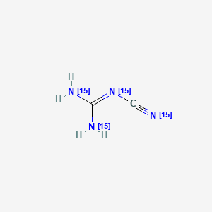 molecular formula C2H4N4 B562668 Cyanoguanidine-15N4 CAS No. 63419-77-2