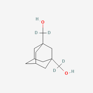 molecular formula C12H20O2 B562676 1,3-Adamantanedimethanol-d4 CAS No. 1189876-34-3