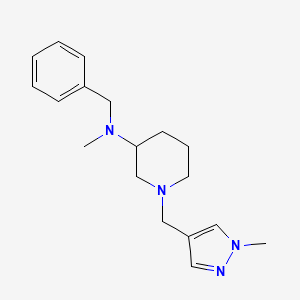 molecular formula C18H26N4 B5626789 N-benzyl-N-methyl-1-[(1-methylpyrazol-4-yl)methyl]piperidin-3-amine 