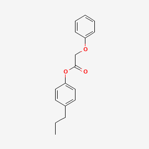 molecular formula C17H18O3 B5626807 4-propylphenyl phenoxyacetate 