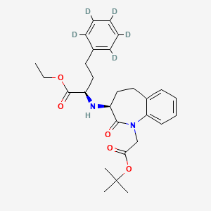 molecular formula C28H36N2O5 B562681 (2R,3'S) Benazepril tert-Butyl Ester-d5 CAS No. 1356841-36-5