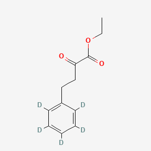 molecular formula C12H14O3 B562683 Ethyl 2-Oxo-4-phenylbutyrate-d5 CAS No. 1189911-53-2