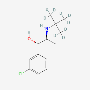 molecular formula C13H20ClNO B562685 rac threo-Dihydro Bupropion-d9 CAS No. 1217815-08-1