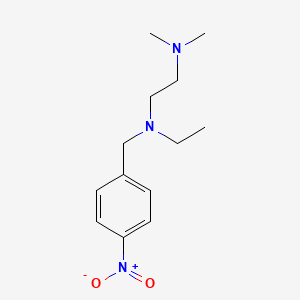 molecular formula C13H21N3O2 B5626930 N'-ethyl-N,N-dimethyl-N'-[(4-nitrophenyl)methyl]ethane-1,2-diamine 