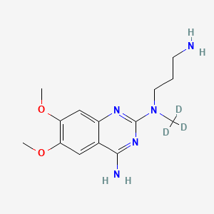 molecular formula C14H21N5O2 B562701 N-(4-Amino-6,7-dimethoxyquinazol-2-yl)-N-methyl-d3-propylenediamine CAS No. 1189922-32-4