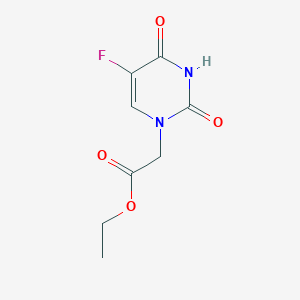 molecular formula C8H9FN2O4 B5627029 ETHYL 2-(5-FLUORO-2,4-DIOXO-1,2,3,4-TETRAHYDROPYRIMIDIN-1-YL)ACETATE 