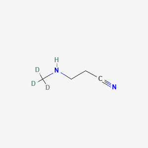 molecular formula C4H8N2 B562704 (3-Methyl-d3-amino)propionitrile CAS No. 1216852-82-2
