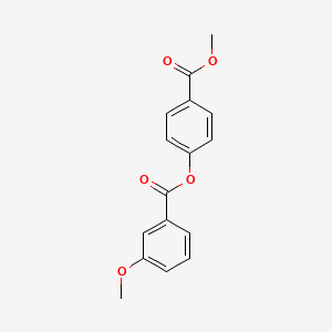 molecular formula C16H14O5 B5627053 (4-Methoxycarbonylphenyl) 3-methoxybenzoate CAS No. 68595-44-8
