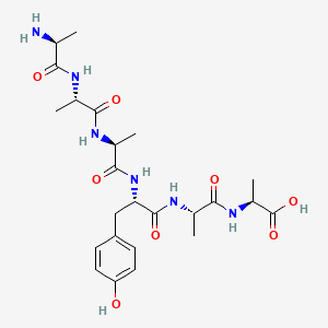 molecular formula C24H36N6O8 B562709 H-Ala-Ala-Ala-Tyr-Ala-Ala-OH CAS No. 107865-42-9