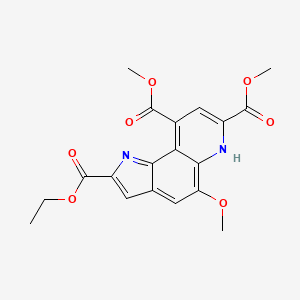 7,9-Dimethoxycarbonyl-2-ethoxycarbonyl-5-methoxy-1H-pyrrolo-[2,3-F]quinoline