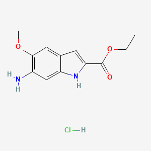 Ethyl 6-amino-5-methoxyindole-2-carboxylate hydrochloride