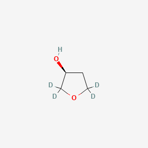 molecular formula C4H8O2 B562718 (S)-(+)-3-Hydroxytetrahydrofuran-d4 CAS No. 1217718-57-4