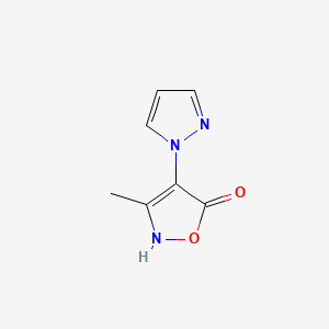 3-Methyl-4-(1H-pyrazol-1-yl)isoxazol-5(2H)-one