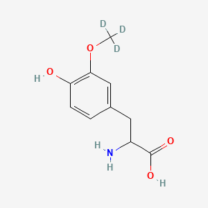 molecular formula C10H13NO4 B562723 rac 3-O-Methyl DOPA-d3 