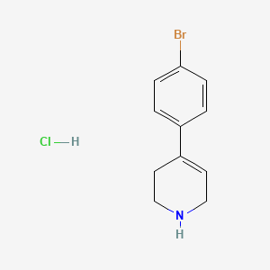 molecular formula C11H13BrClN B562737 4-(4-Bromophenyl)-1,2,3,6-tetrahydropyridine hydrochloride CAS No. 103855-00-1