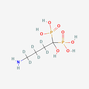 molecular formula C4H13NO7P2 B562740 Alendronic acid-d6 