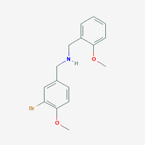 molecular formula C16H18BrNO2 B5627537 N-(3-BROMO-4-METHOXYBENZYL)(2-METHOXYPHENYL)METHANAMINE CAS No. 355382-33-1