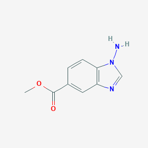 molecular formula C9H9N3O2 B056276 methyl 1-amino-1H-benzo[d]imidazole-5-carboxylate CAS No. 124839-24-3
