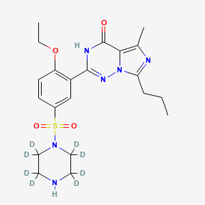molecular formula C21H28N6O4S B562761 N-Desethyl Vardenafil-d8 