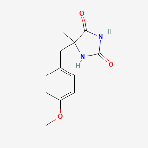molecular formula C12H14N2O3 B562780 5-(4'-Methoxybenzyl)-5-methylhydantoin CAS No. 13500-24-8