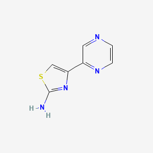 molecular formula C7H6N4S B562787 4-(Pyrazin-2-YL)thiazol-2-amine CAS No. 19847-11-1