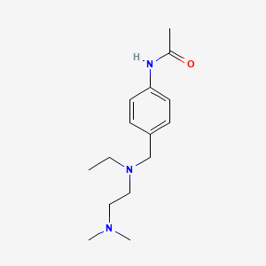 molecular formula C15H25N3O B5627899 N-[4-[[2-(dimethylamino)ethyl-ethylamino]methyl]phenyl]acetamide 