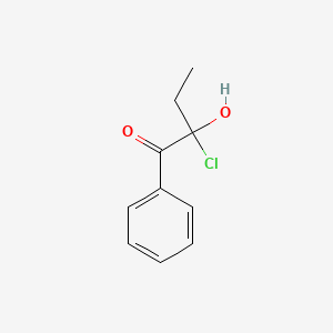 molecular formula C10H11ClO2 B562794 Butyrophenone, 2-chloro-2-hydroxy- CAS No. 103040-41-1