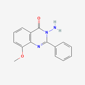 4(3h)-Quinazolinone,3-amino-8-methoxy-2-phenyl-