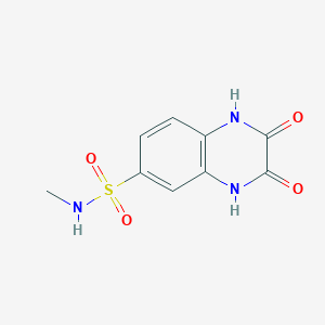 molecular formula C9H9N3O4S B5627975 N-methyl-2,3-dioxo-1,2,3,4-tetrahydroquinoxaline-6-sulfonamide 