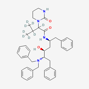 (S)-N-[(2S,4S,5S)-5-(Dibenzylamino)-4-hydroxy-1,6-diphenylhexan-2-yl]-3-methyl-2-(2-oxotetrahydropyrimidin-1(2H)-yl)butanamide-d8