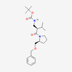 [1-(2-Benzyloxymethyl-pyrrolidine-1-carbonyl)-2-methyl-propyl]-carbamic Acid tert-Butyl Ester