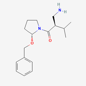 (2R)-2-(Aminomethyl)-1-[(2R)-2-(benzyloxy)pyrrolidin-1-yl]-3-methylbutan-1-one