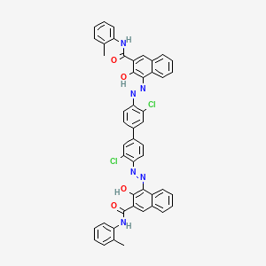 2-Naphthalenecarboxamide, 4,4'-((3,3'-dichloro(1,1'-biphenyl)-4,4'-diyl)bis(azo))bis(3-hydroxy-N-(2-methylphenyl)-