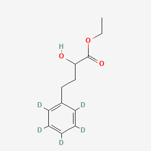 molecular formula C12H16O3 B562813 2-Hydroxy-4-phenylbutyric Acid Ethyl Ester-d5 CAS No. 1189892-05-4