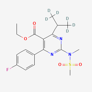 Ethyl 4-(4-Fluorophenyl)-6-isopropyl-2-(N-methylmethylsulfonamido)pyrimidine-5-carboxylate-d6