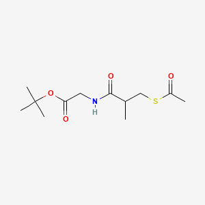 molecular formula C12H21NO4S B562839 N-(3-Acetylthio-2-methylpropanoyl)glycine tert-Butyl Ester CAS No. 1076198-75-8