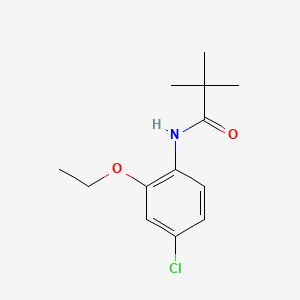 molecular formula C13H18ClNO2 B562843 N-(4-Chloro-6-ethoxyphenyl)-2,2-dimethylpropanamide CAS No. 922162-66-1