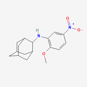 molecular formula C17H22N2O3 B5628449 N-(2-methoxy-5-nitrophenyl)adamantan-2-amine CAS No. 332108-15-3