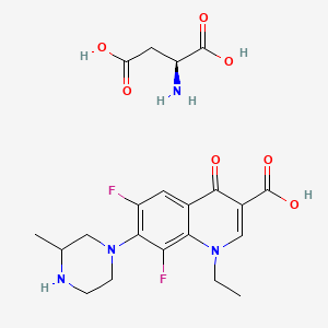 molecular formula C21H26F2N4O7 B562852 Lomefloxacin aspartate CAS No. 211690-33-4