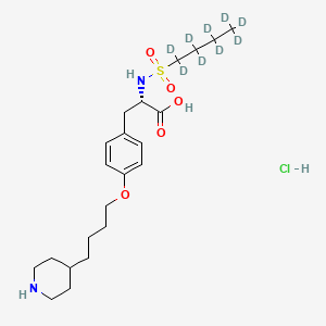 molecular formula C22H37ClN2O5S B562853 Tirofiban-d9 Hydrochloride CAS No. 1331911-68-2