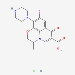 molecular formula C17H19ClFN3O4 B562867 Desmethyl Ofloxacin Hydrochloride 