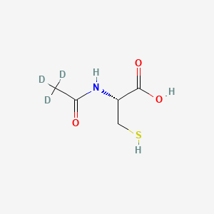 molecular formula C5H9NO3S B562870 N-乙酰-L-半胱氨酸-d3 CAS No. 131685-11-5